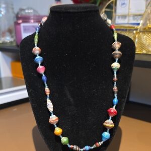 Colorful Multicolor Beaded Necklace for Women